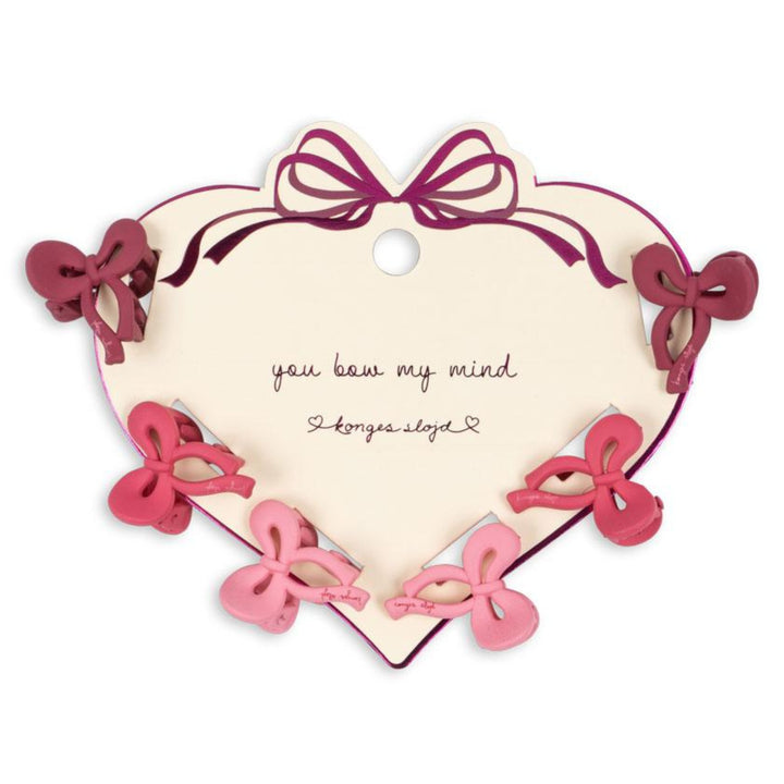 Mini Bow hárspennur, 6 stk