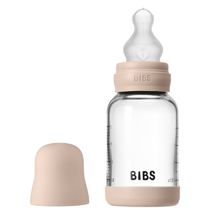 Glerflaska, 120 ml, Sílikon, Blush