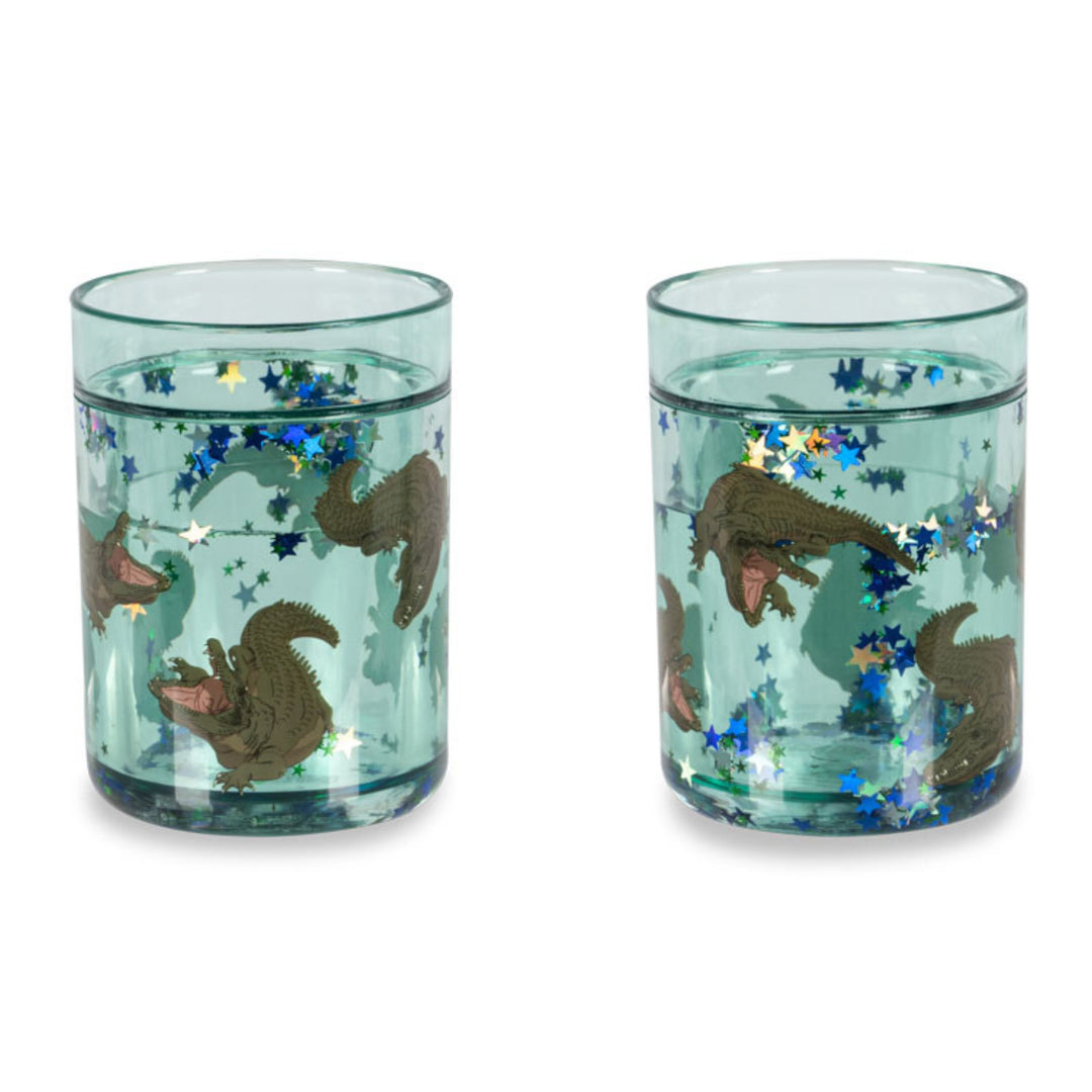 Glitter Cup, 2 stk, Crocodile