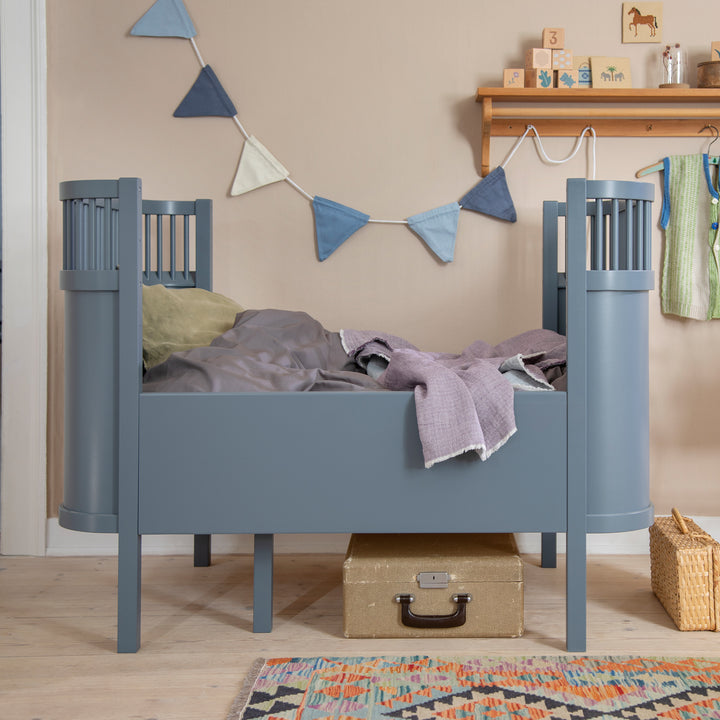 Sebra rúm, Baby og Junior, Forest Lake Blue