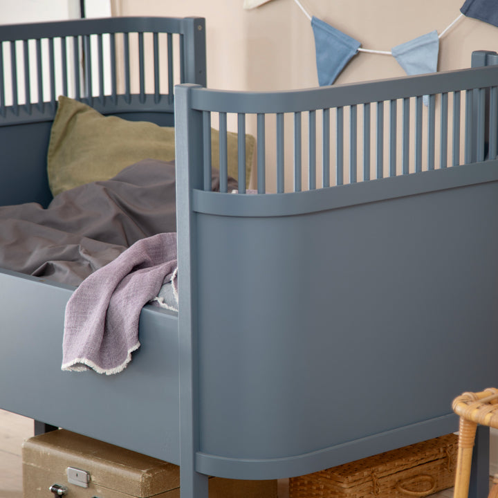 Sebra rúm, Baby og Junior, Forest Lake Blue