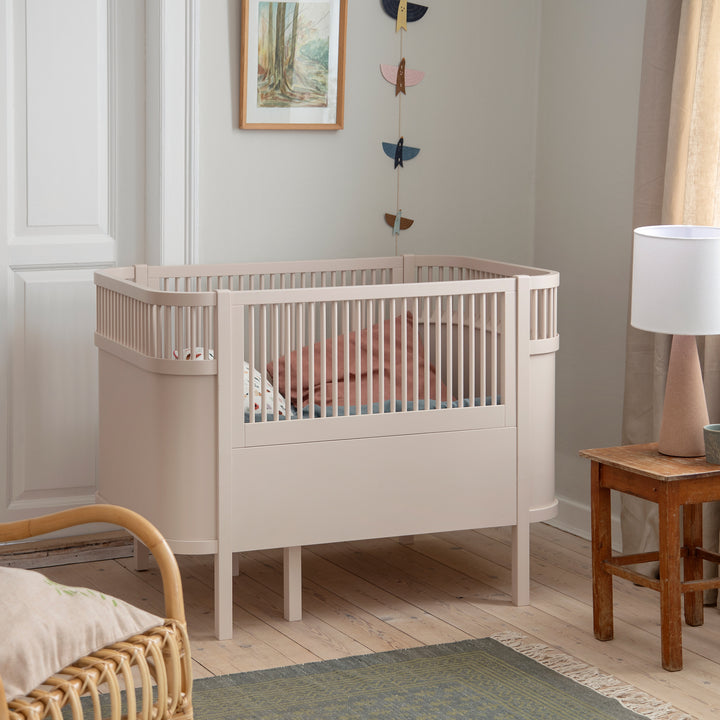 Sebra rúm, Baby og Junior, Birchbark Beige