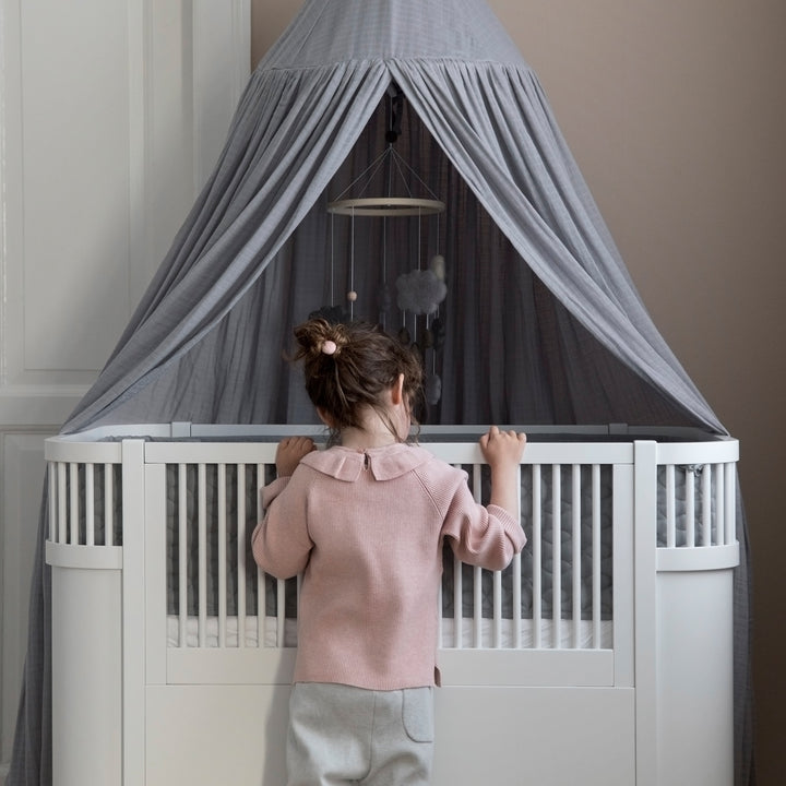 Sebra rúm, Baby og Junior, Classic White