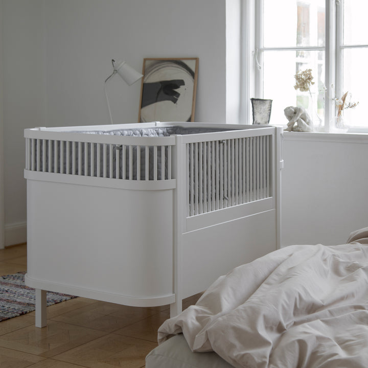 Sebra rúm, Baby og Junior, Classic White
