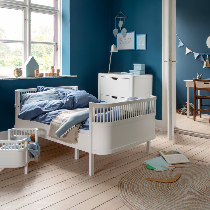 Sebra rúm, Junior & Grow, Classic White