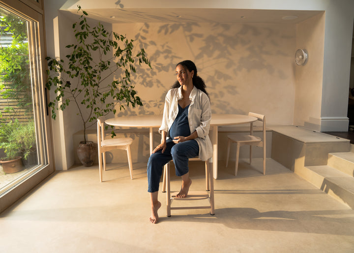 Giraffe hástóll, Neutral Wood