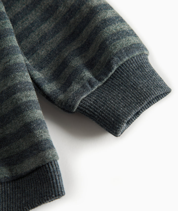 Tammas sweatshirt, Forest Stripe Melange
