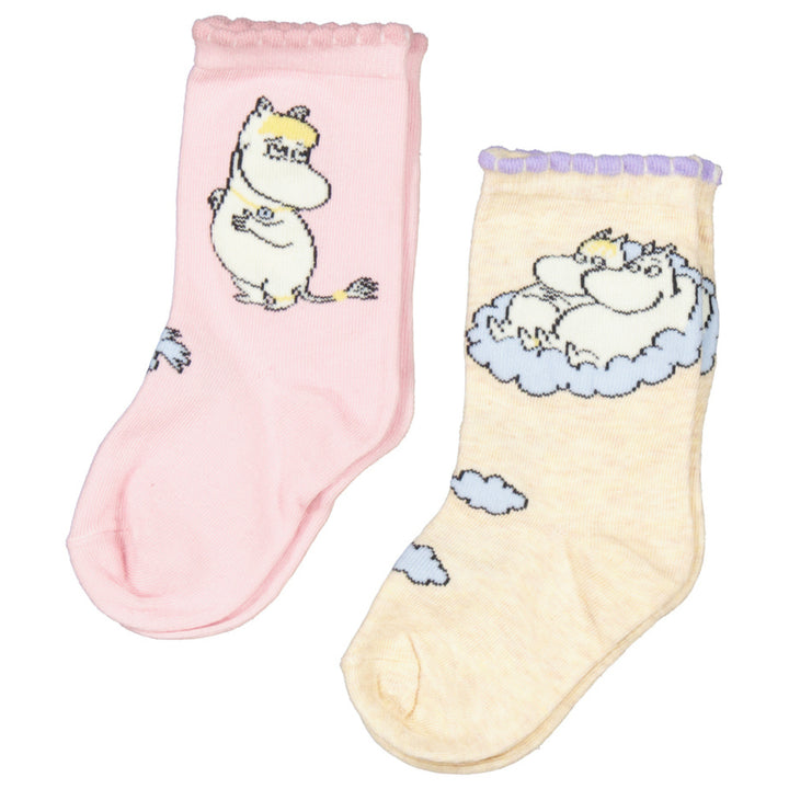 Sokkar, 2 pør, Lavender Moomin