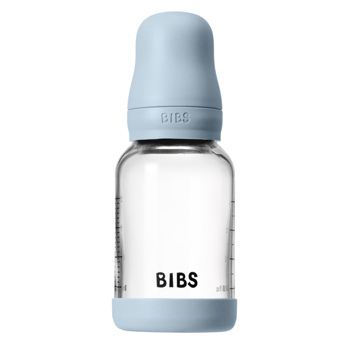 Glerflaska, 120 ml, Latex, Baby Blue