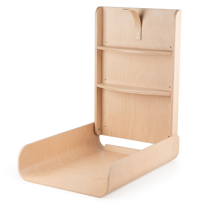 Veggfest skiptiborð, Wooden