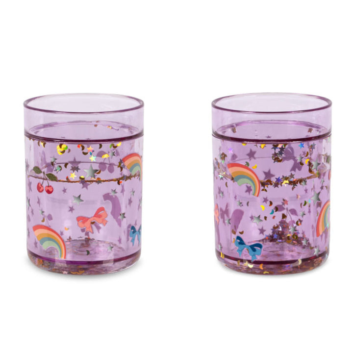 Glitter Cup, 2 stk, Rainbow Twinkle