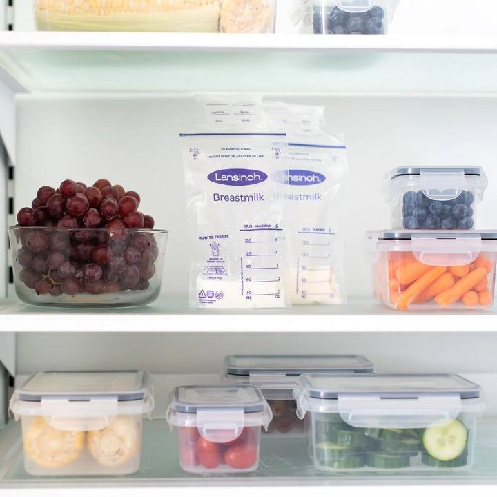 Geymslupokar fyrir brjóstamjólk, 25 stk