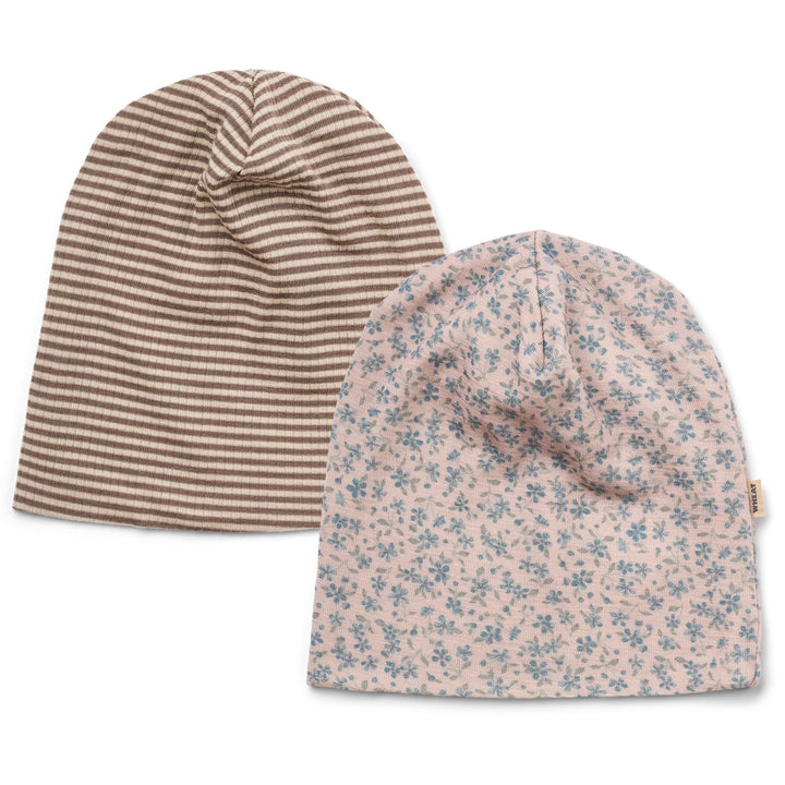 Emo húfur, 2 stk, Flowers