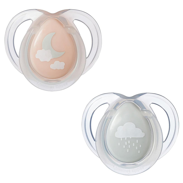 Night Time snuð, 0–6 mánaða, 2 stk