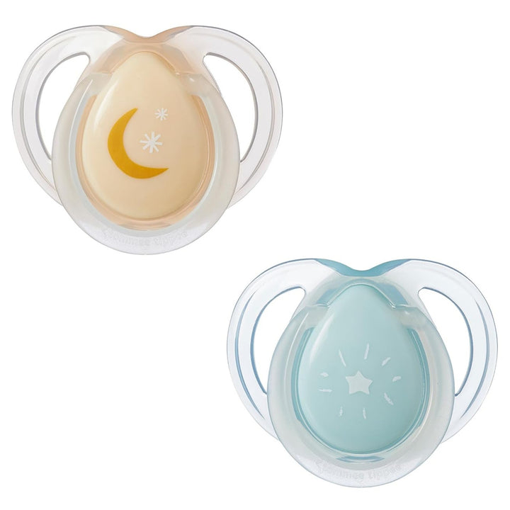 Night Time snuð, 0–6 mánaða, 2 stk