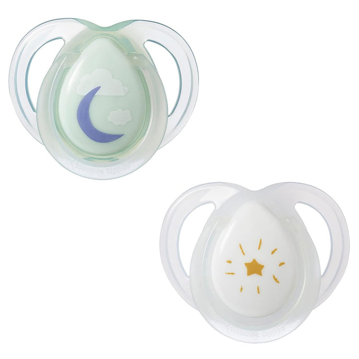 Night Time snuð, 0–6 mánaða, 2 stk