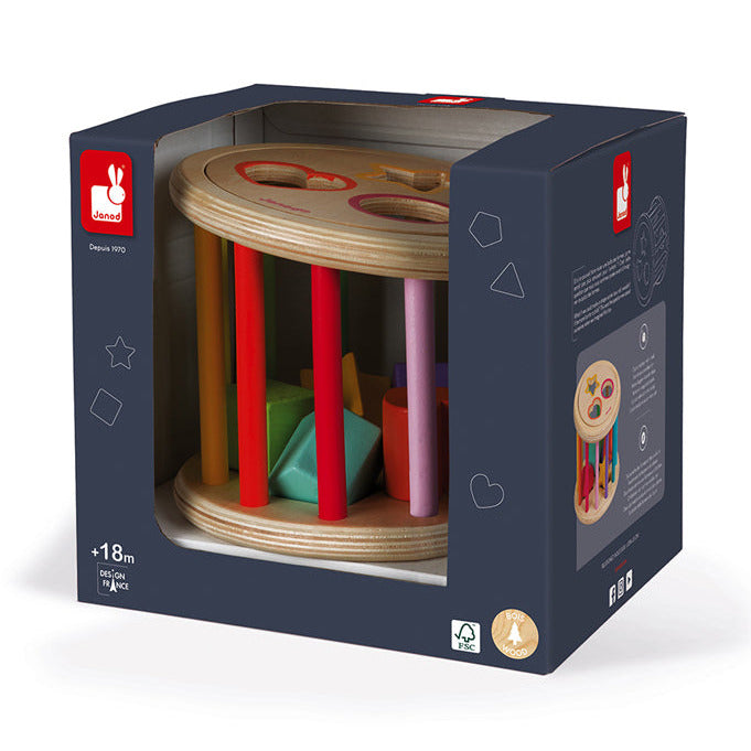 I Wood Shape Sorter Drum