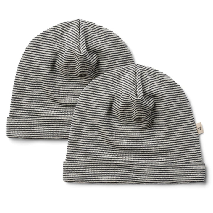 Emo húfur, 2 stk, Navy Stripe