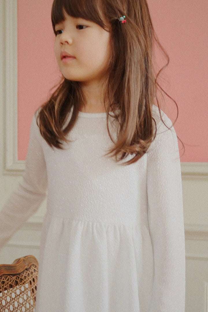 Lola kjóli, White Glitter