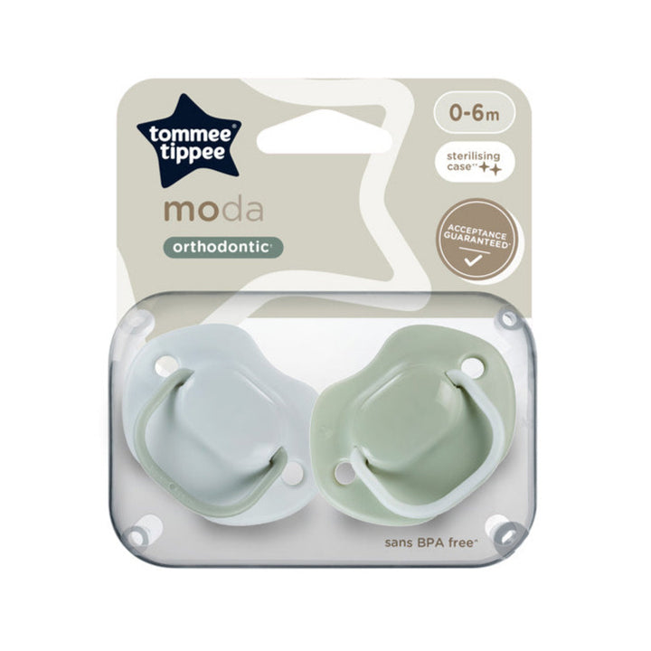 Moda snuð, 0–6 mánaða, 2 stk