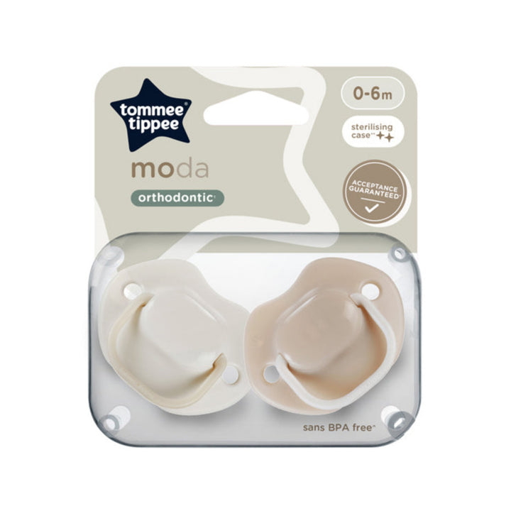 Moda snuð, 0–6 mánaða, 2 stk