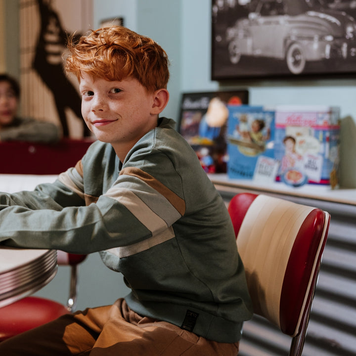 Sweatshirt, Faded Green