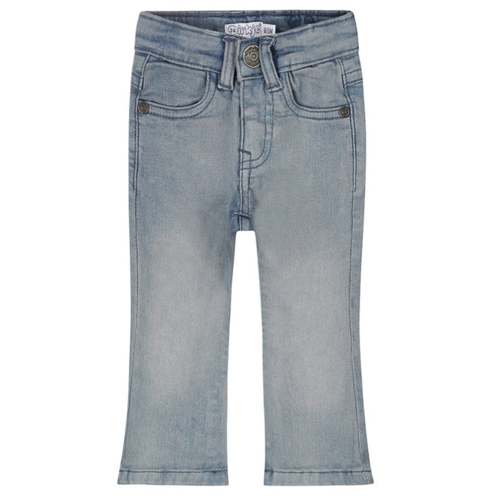 Flared gallabuxur, Denim Blue