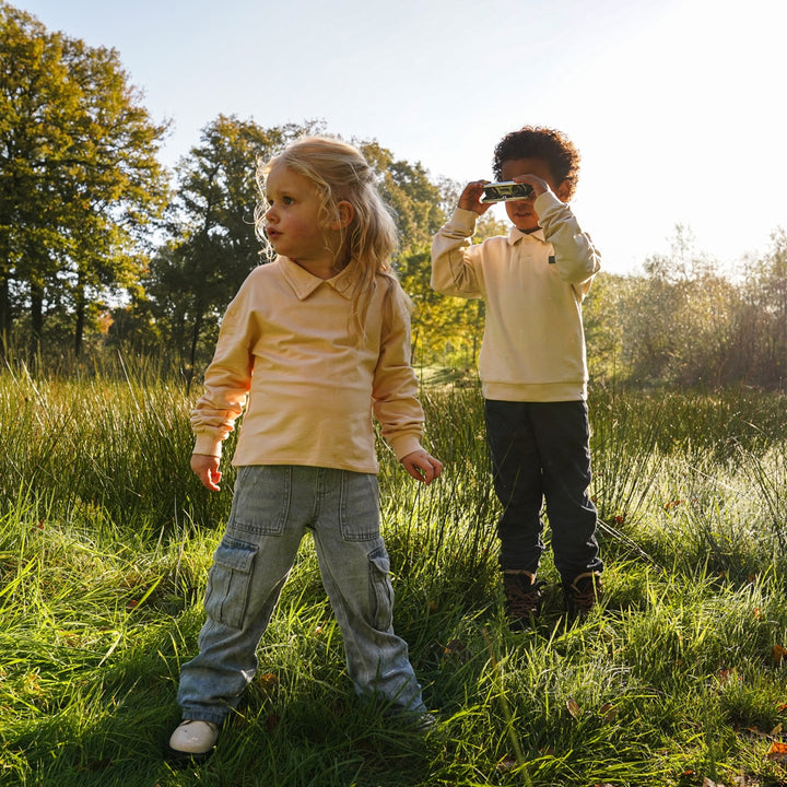 Loose Fit buxur, Steel Blue