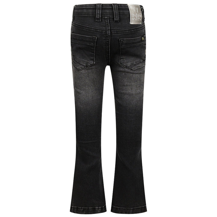 Flared gallabuxur, Denim Black