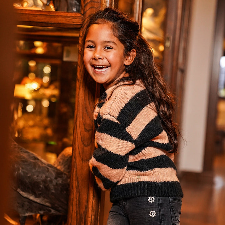 Flared gallabuxur, Denim Black