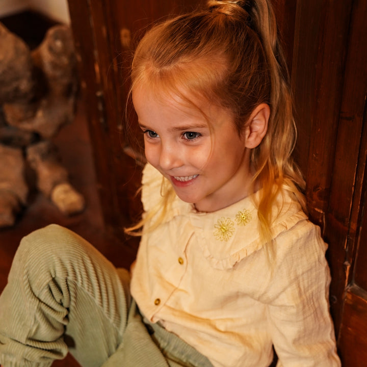 Loose Fit buxur, Faded Green