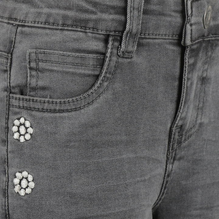 Loose Fit gallabuxur, Denim Black