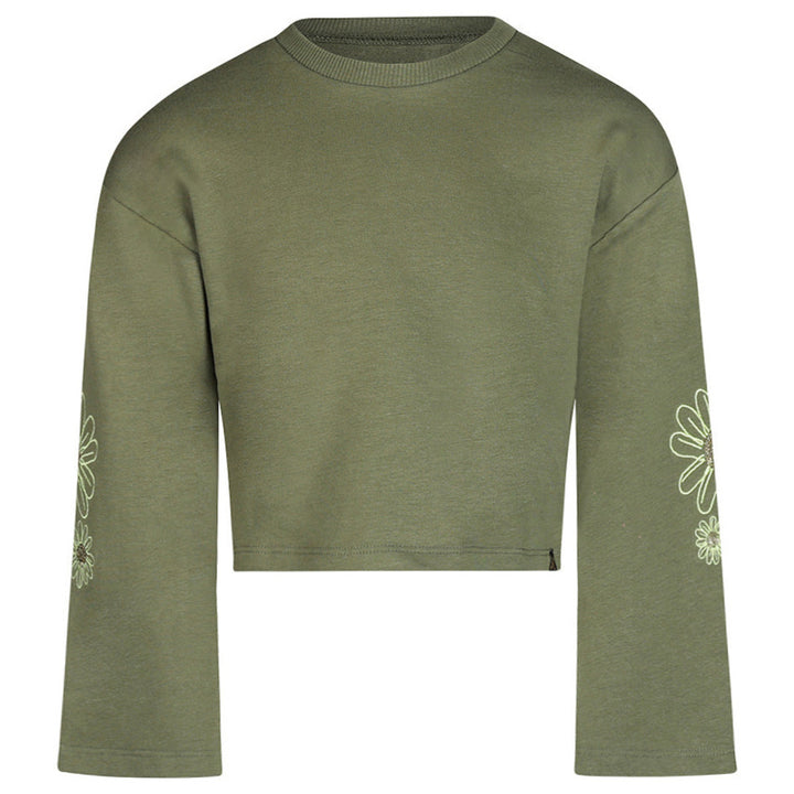 Cropped sweatshirt, Army Green