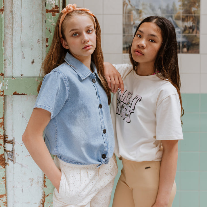 Flared leggings, Sand