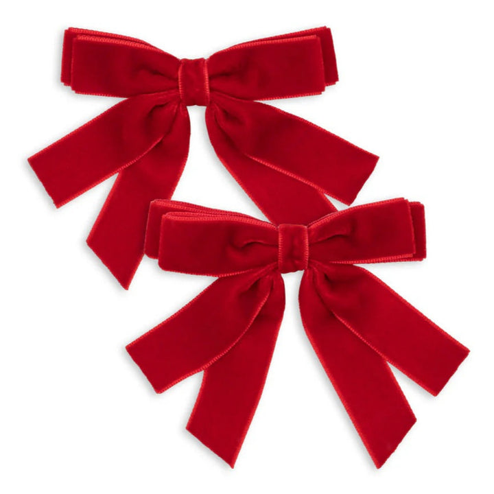 Double Bow hárklemmur, 2 stk, Barbados Cherry