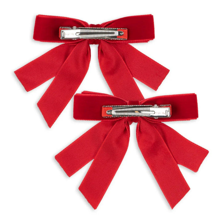 Double Bow hárklemmur, 2 stk, Barbados Cherry