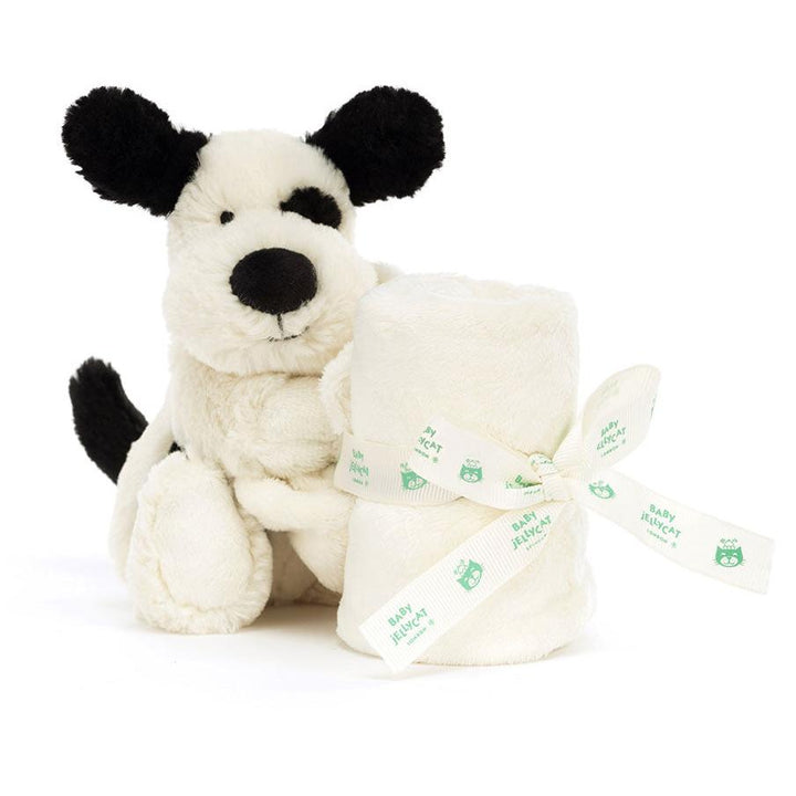 Bashful Black & Cream Puppy kósarklútur