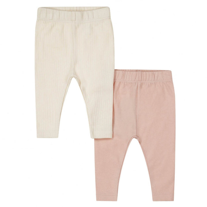 Leggings, 2 pör, Dusty Pink