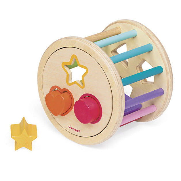 I Wood Shape Sorter Drum
