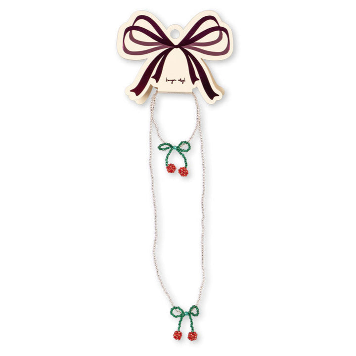 Pearly Cherry háls- og armband
