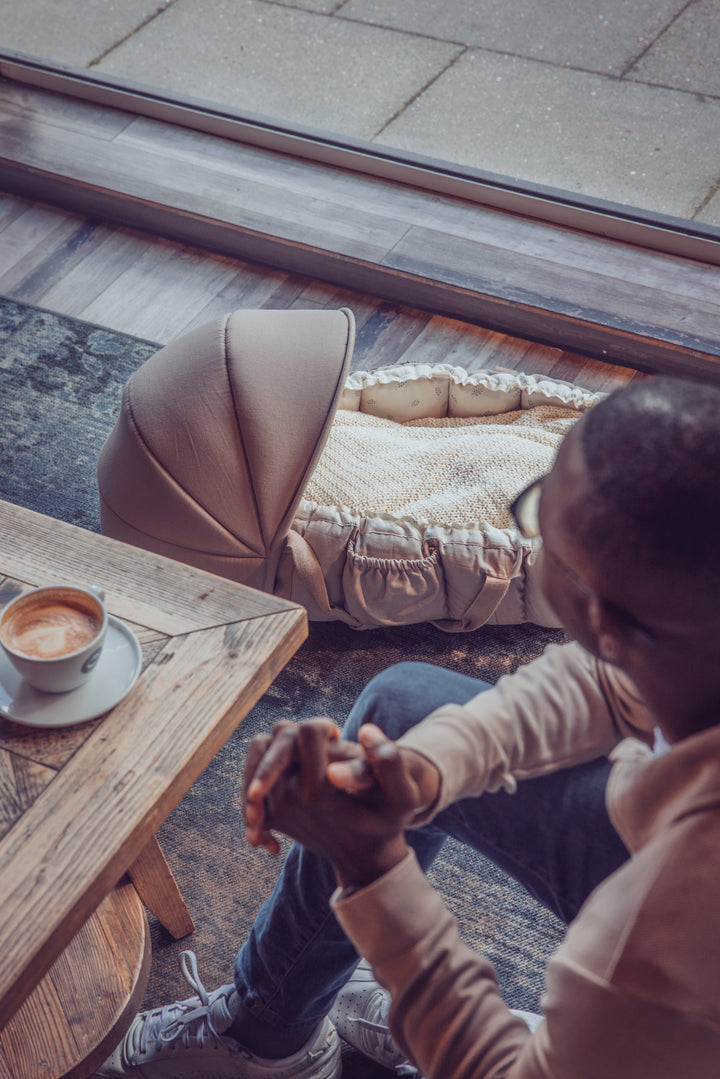Sólhlíf fyrir babynest, Jetty Beige