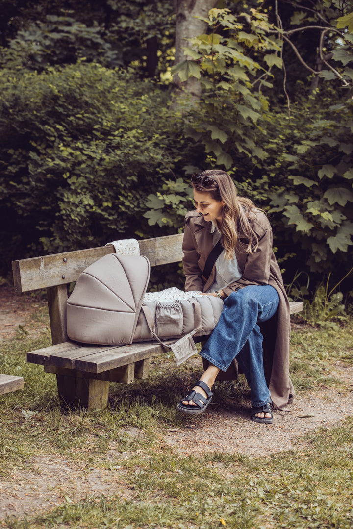 Sólhlíf fyrir babynest, Jetty Beige