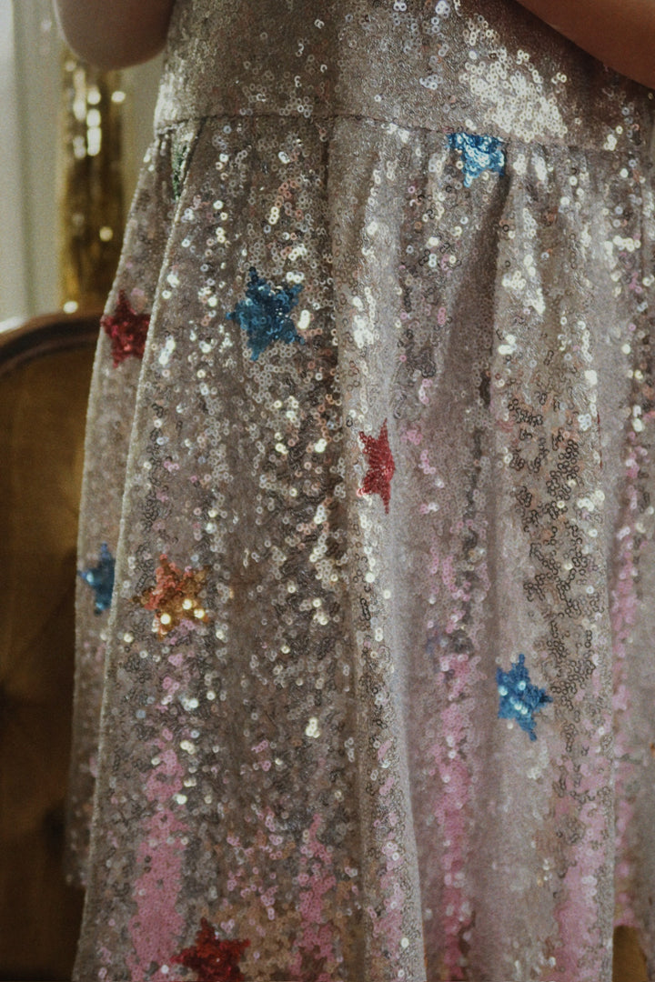 Starla kjóli, Star Sequin Silver