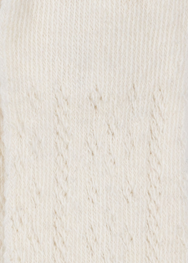 Pointelle Wool sokkabuksur, Off White