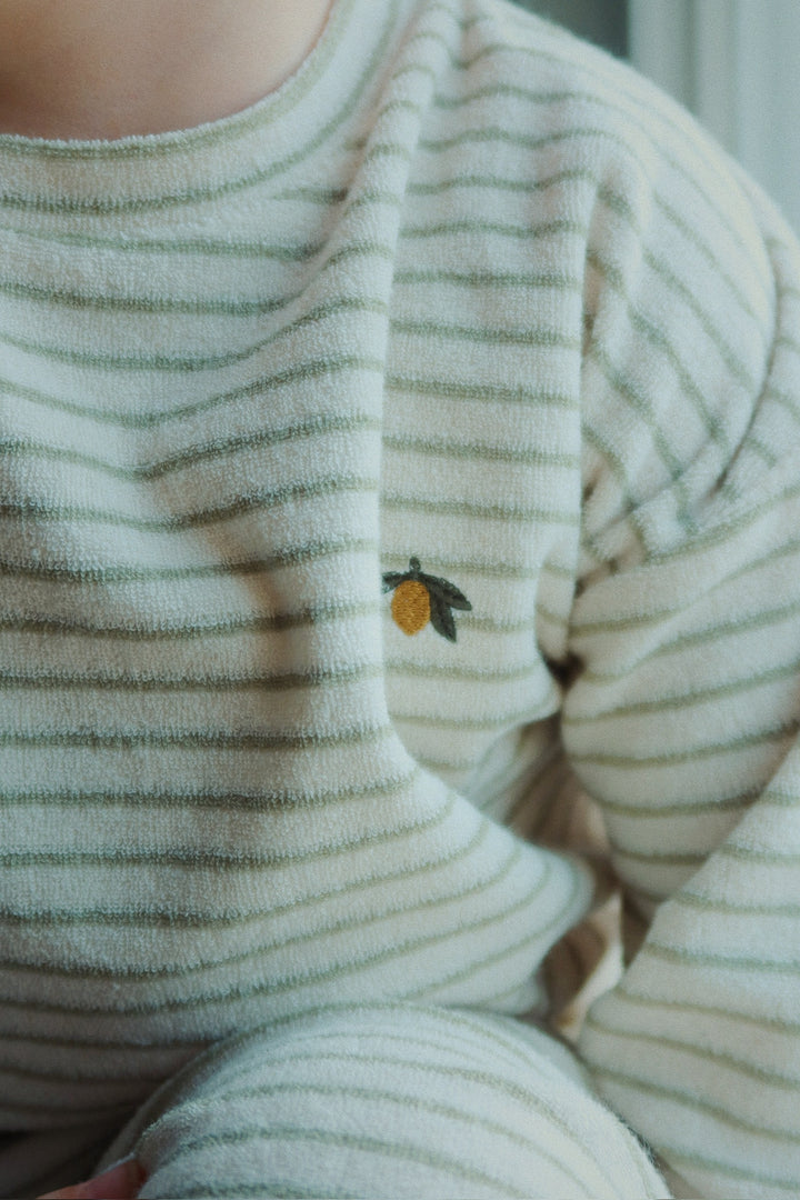 Itty sweatshirt, Tea Stripe