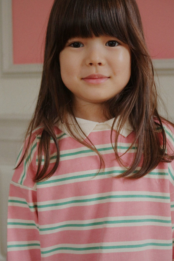 Spotty polo, Blush Bound Stripe