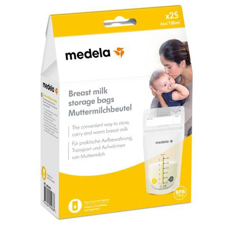 Geymslupokar fyrir brjóstamjólk, 25 stk