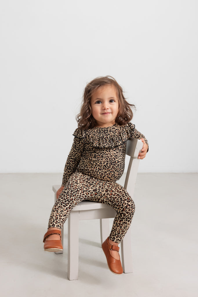 Leggings, Brown Leo