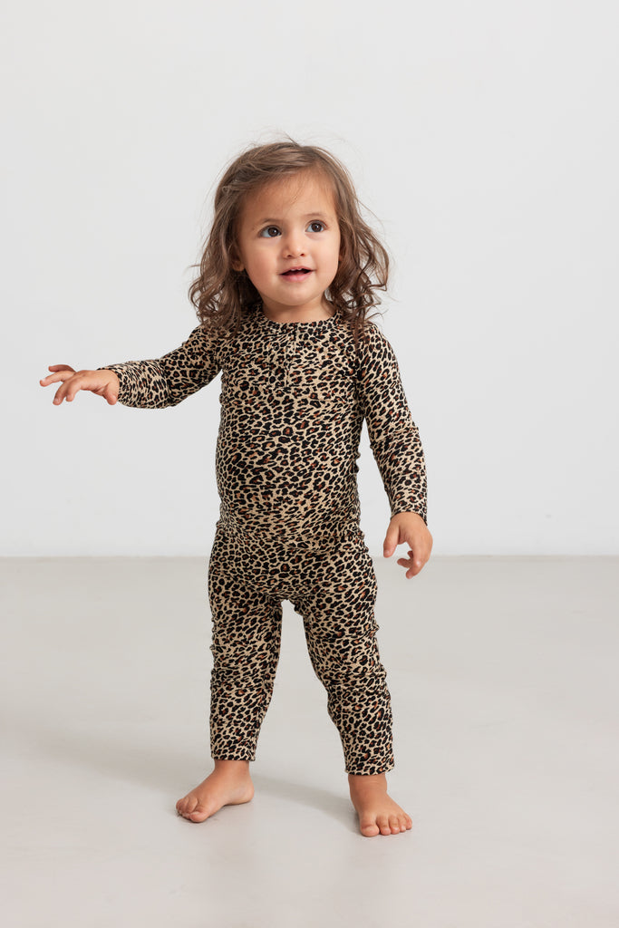 Leggings, Brown Leo