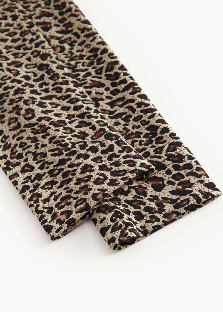 Leggings, Brown Leo
